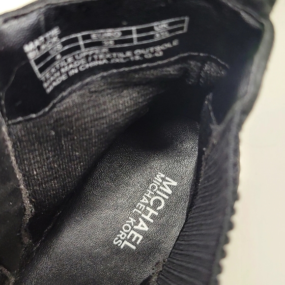 Michael Kors Flat Black Suede Short/Ankle Boot sz 4 - Picture 8 of 12